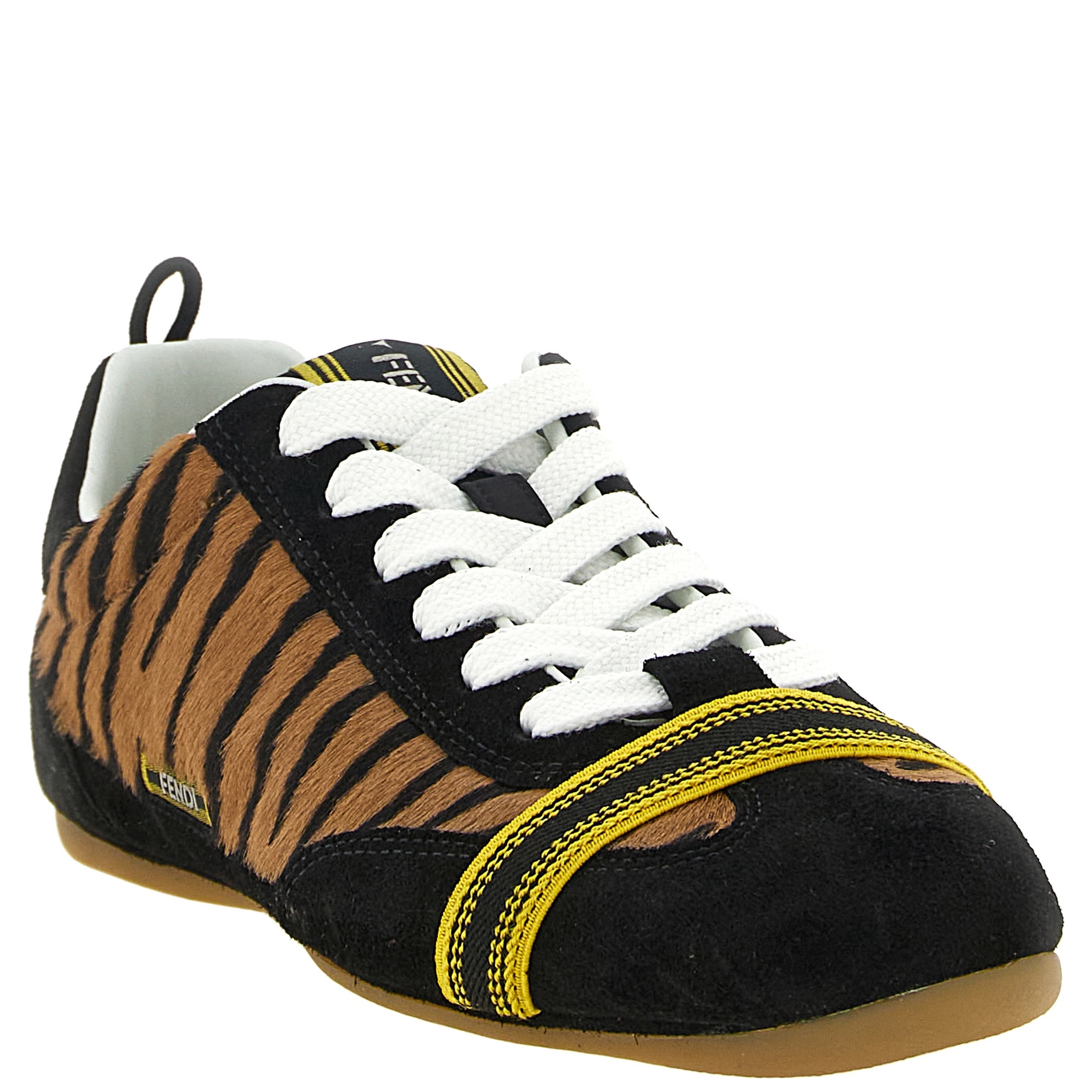 Brown Calfskin Athletic Sneakers