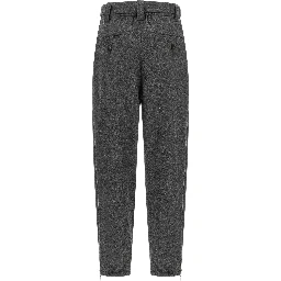Gray Virgin Wool Cargo Pants