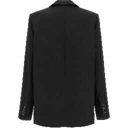 Black Polyester Blazer