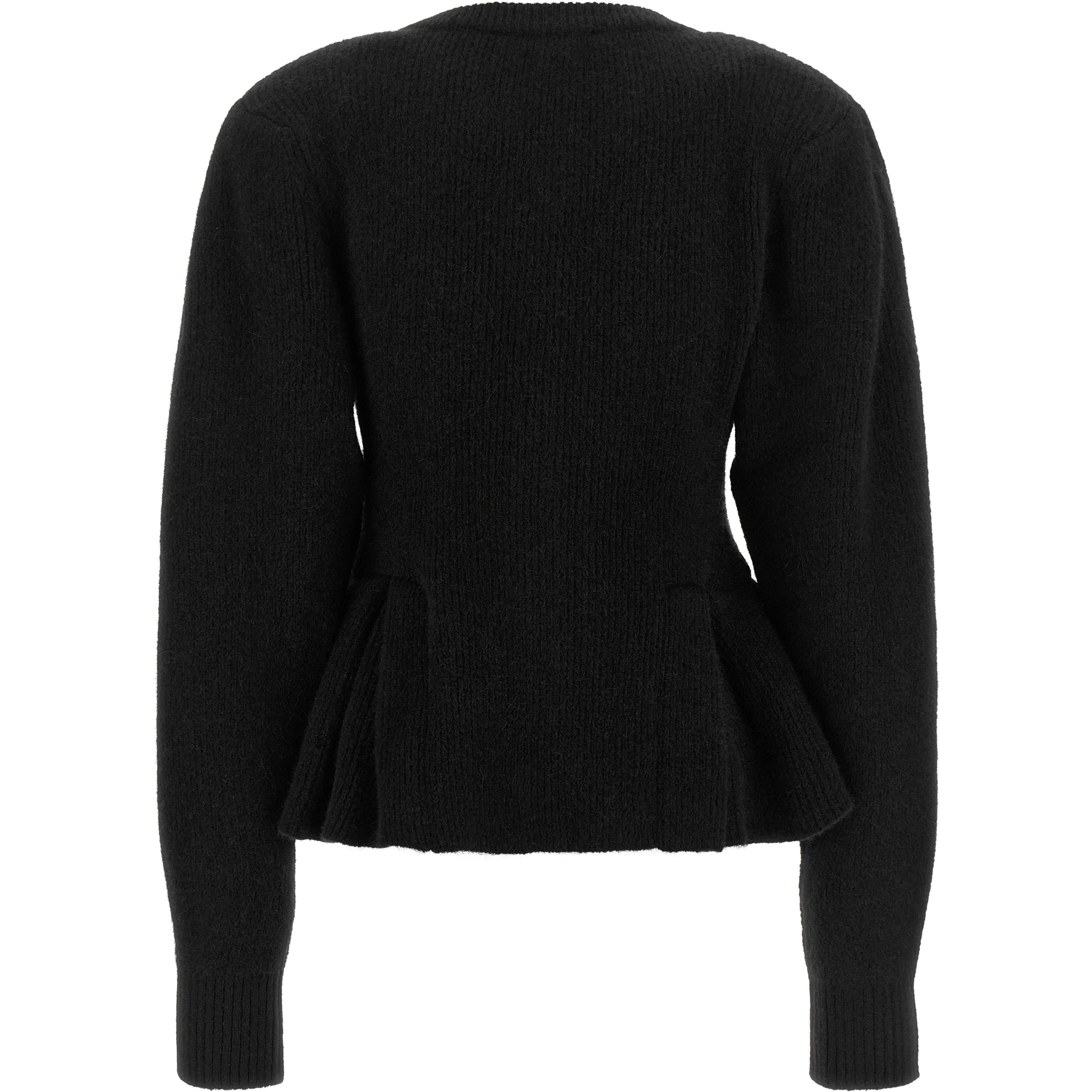 Black Wool Cardigan