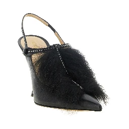 Black Calfskin High Heel Pumps