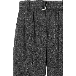 Gray Virgin Wool Cargo Pants