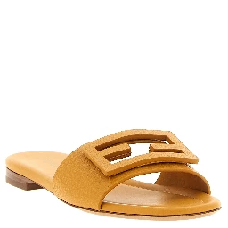 Multicolor Calfskin Slides