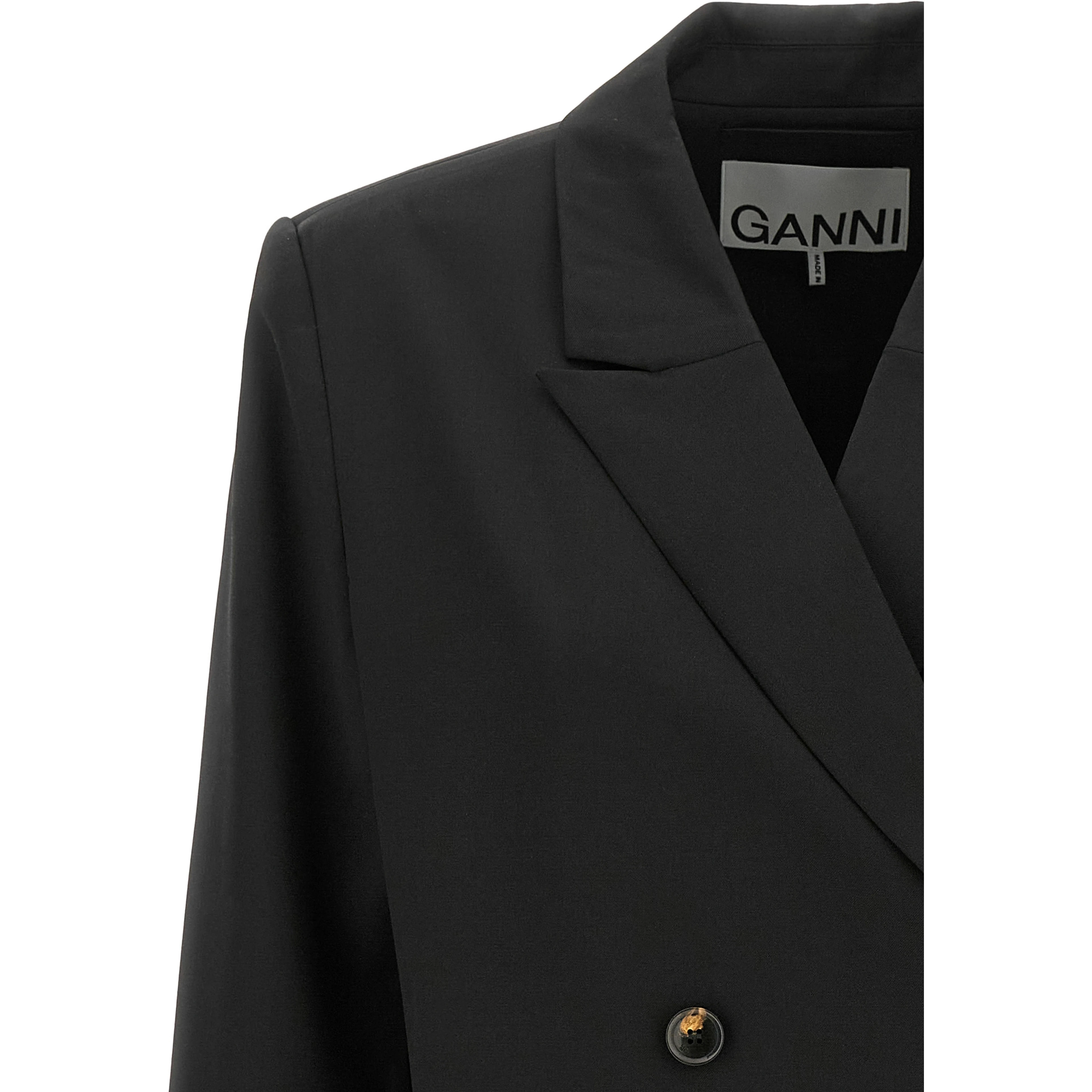 Black Polyester Blazer