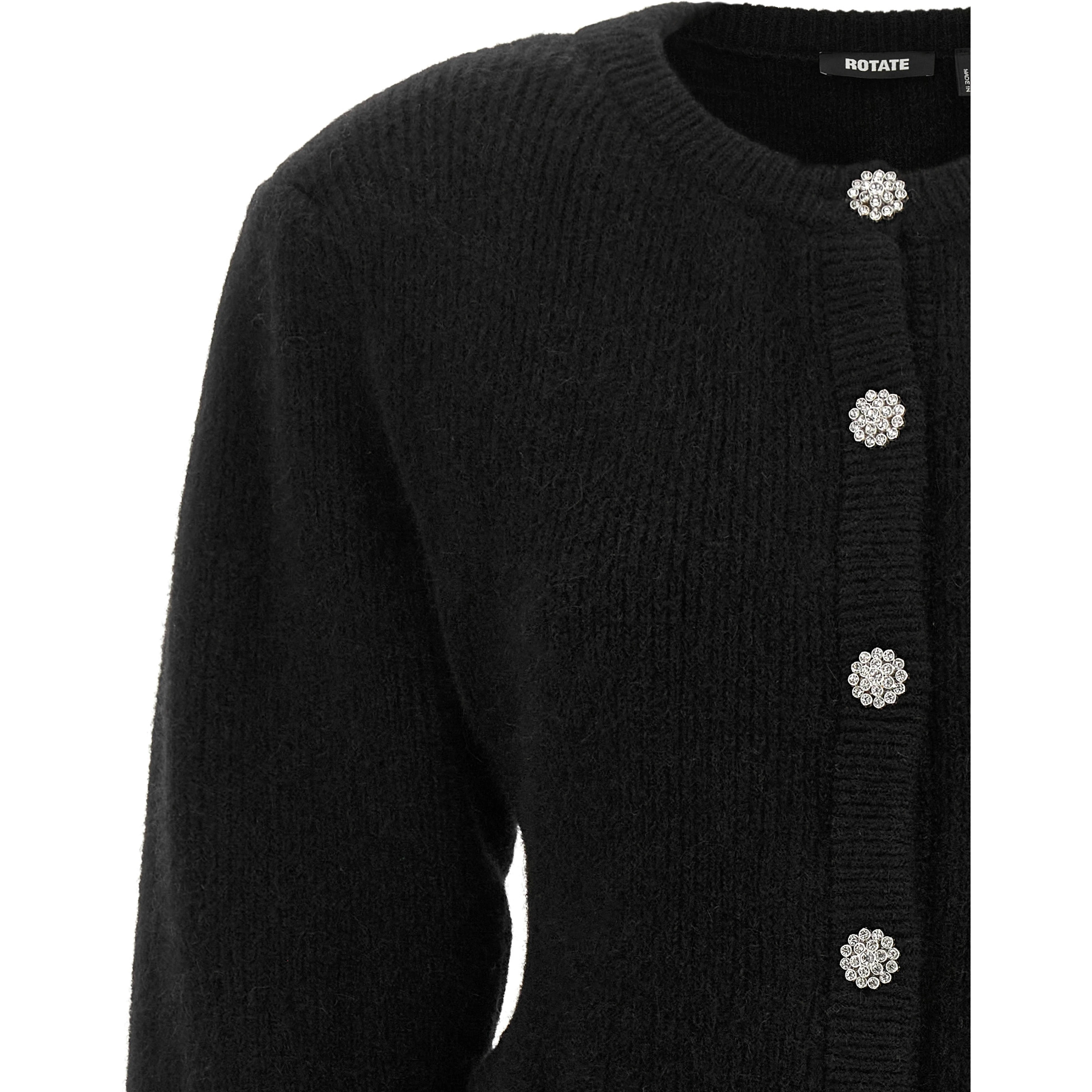 Black Wool Cardigan