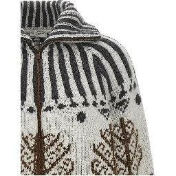 Multicolor Cashmere Cardigan