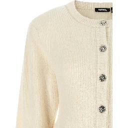White Wool Cardigan