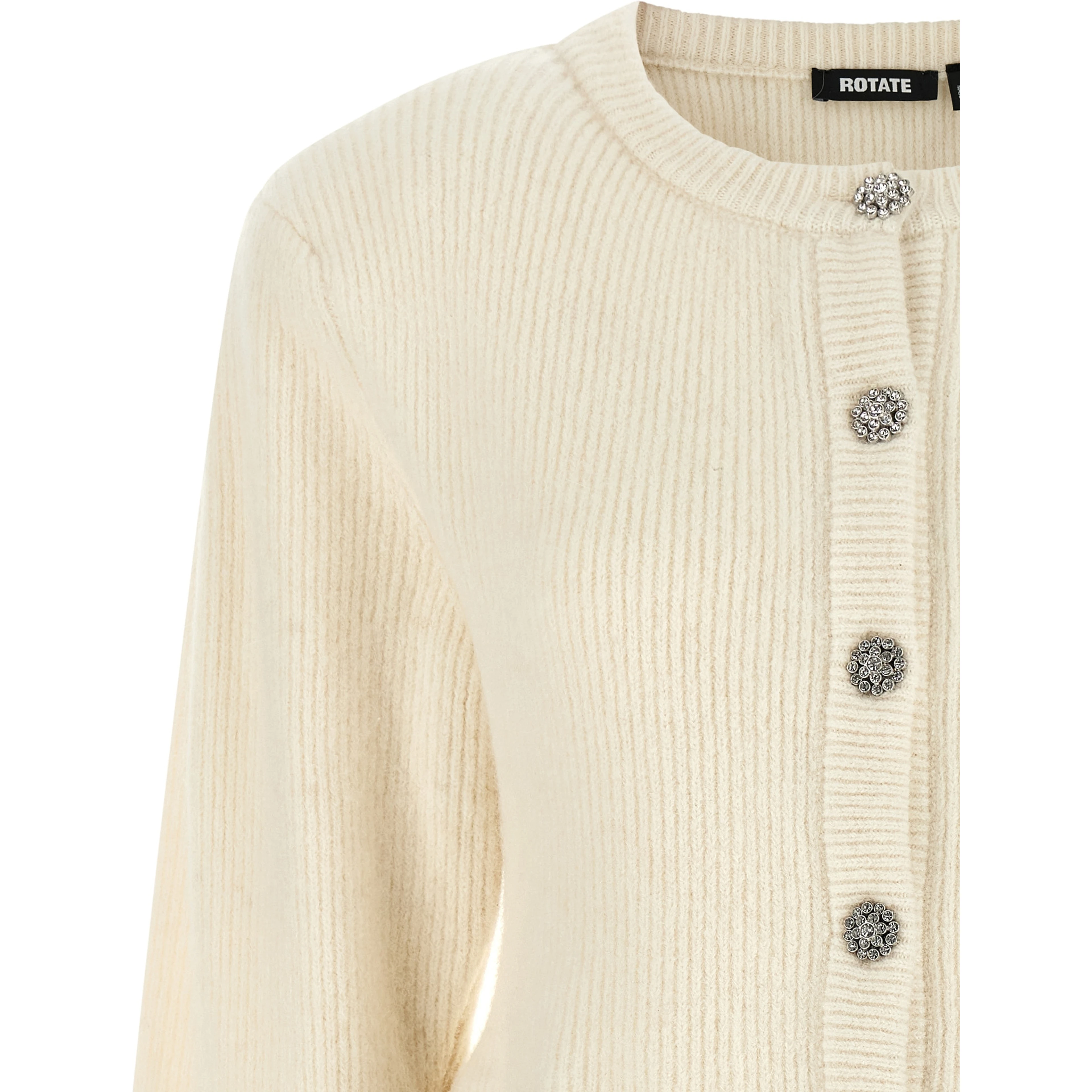 White Wool Cardigan
