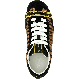 Brown Calfskin Athletic Sneakers