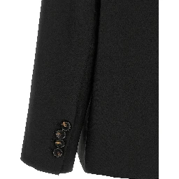 Black Polyester Blazer