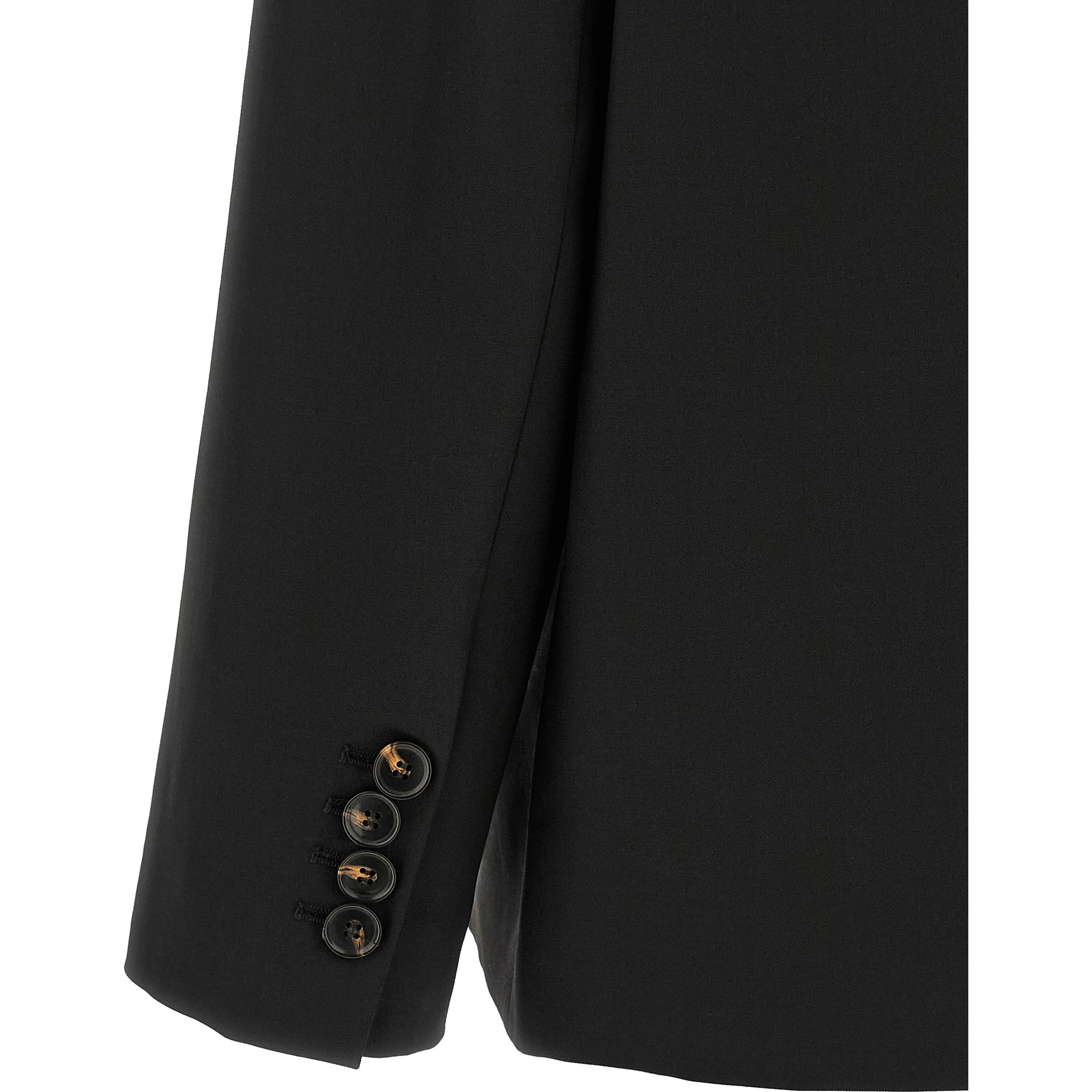 Black Polyester Blazer