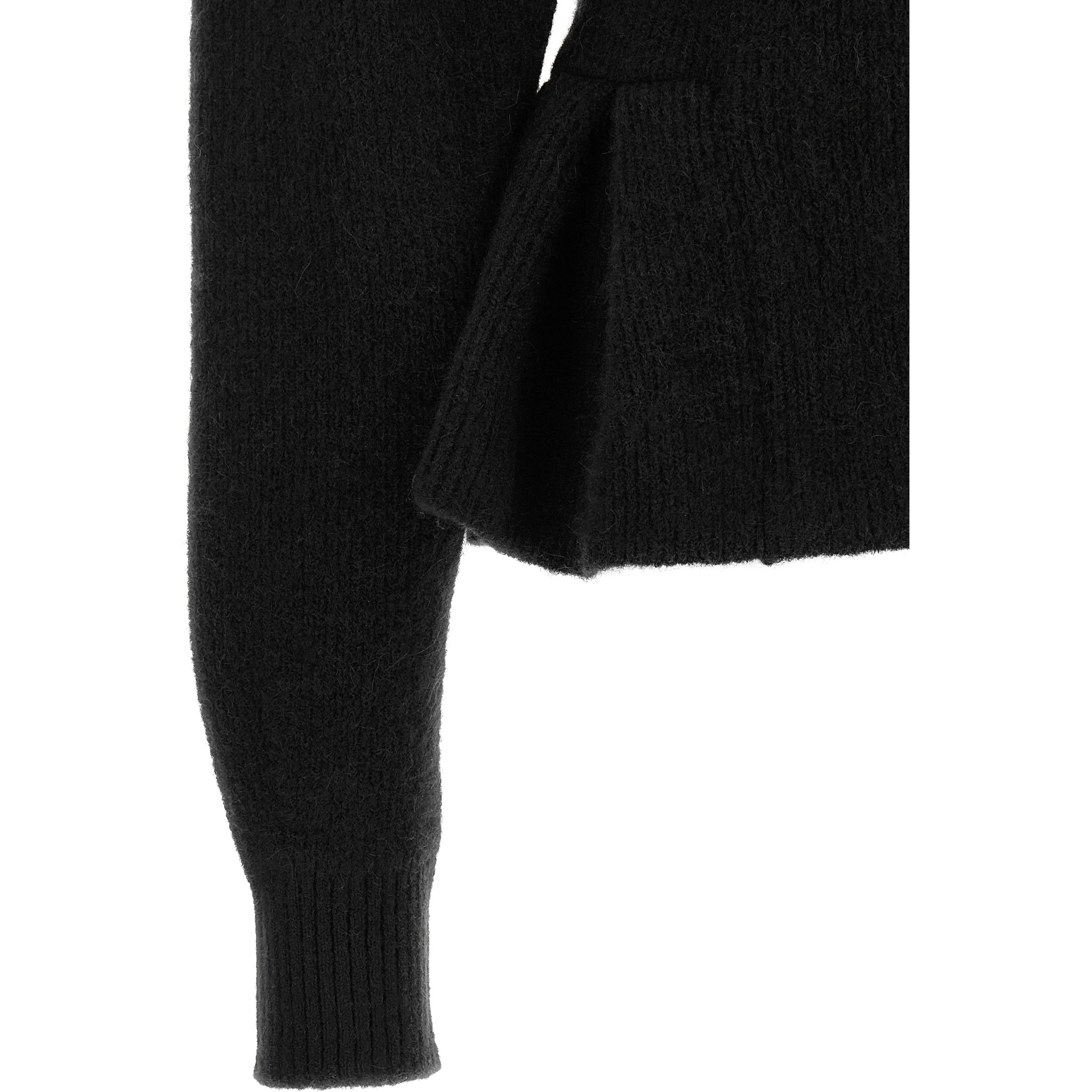 Black Wool Cardigan