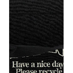 Black Recycled Cotton Tote Bag