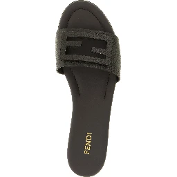 Brown Calfskin Slides