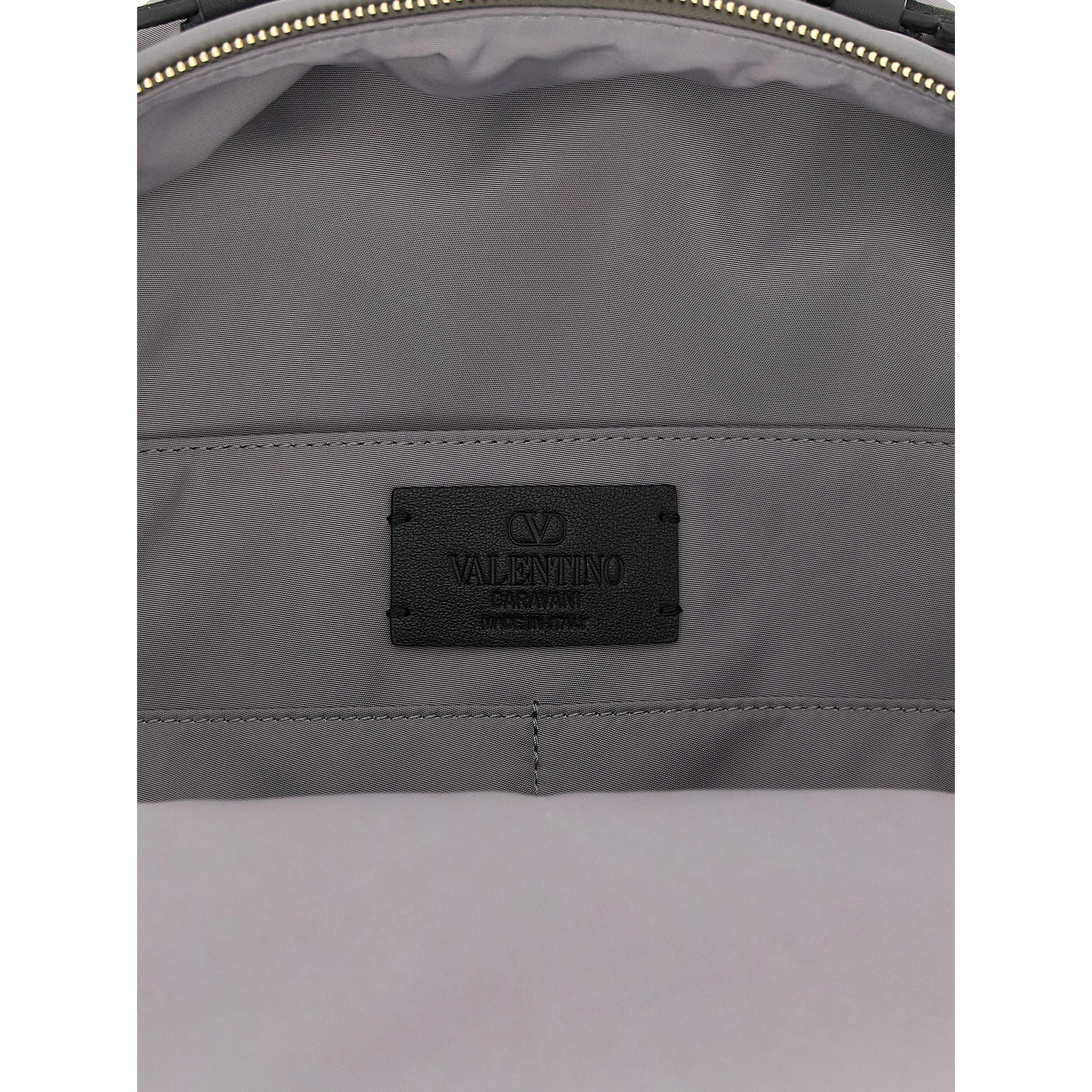 Gray Polyester Backpack
