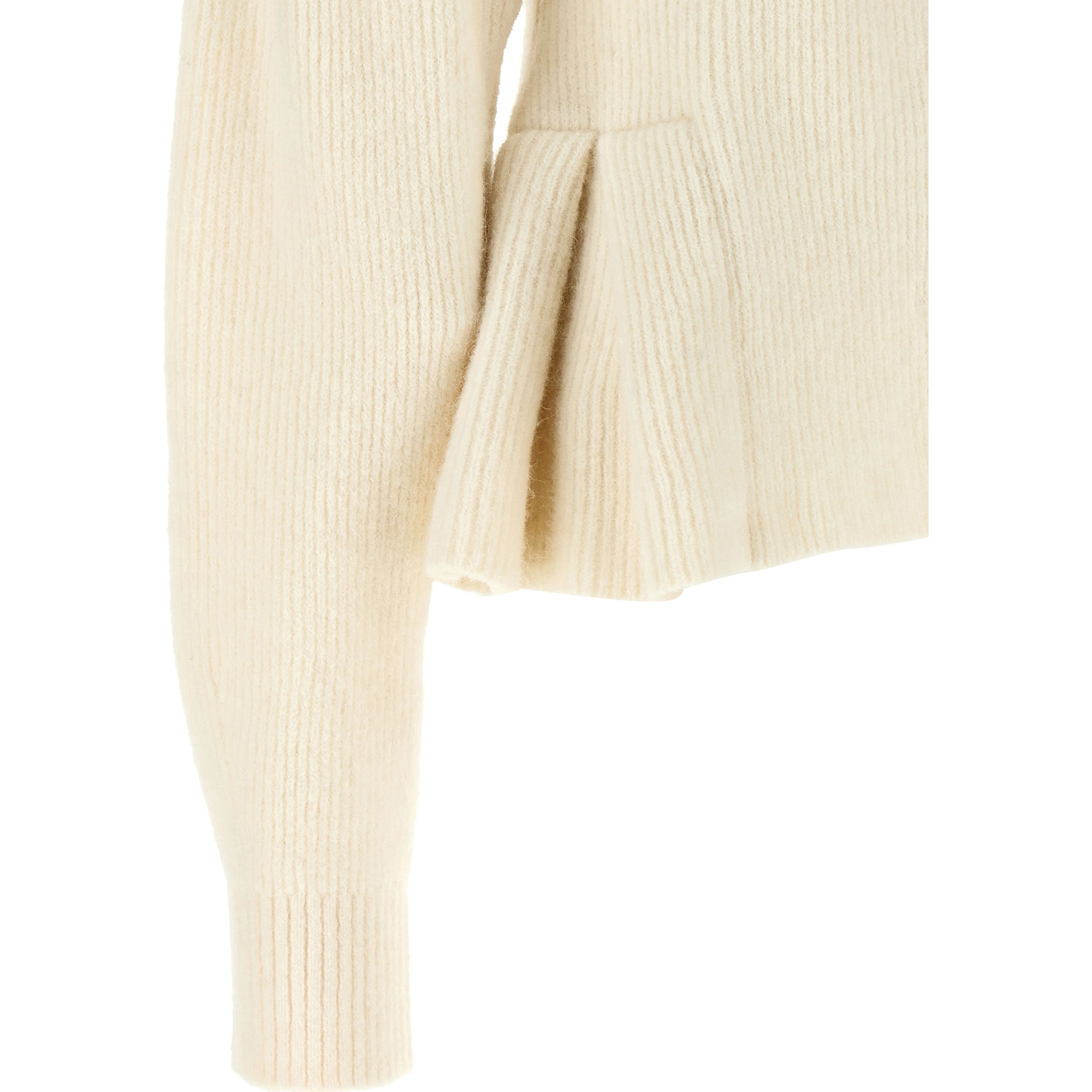 White Wool Cardigan