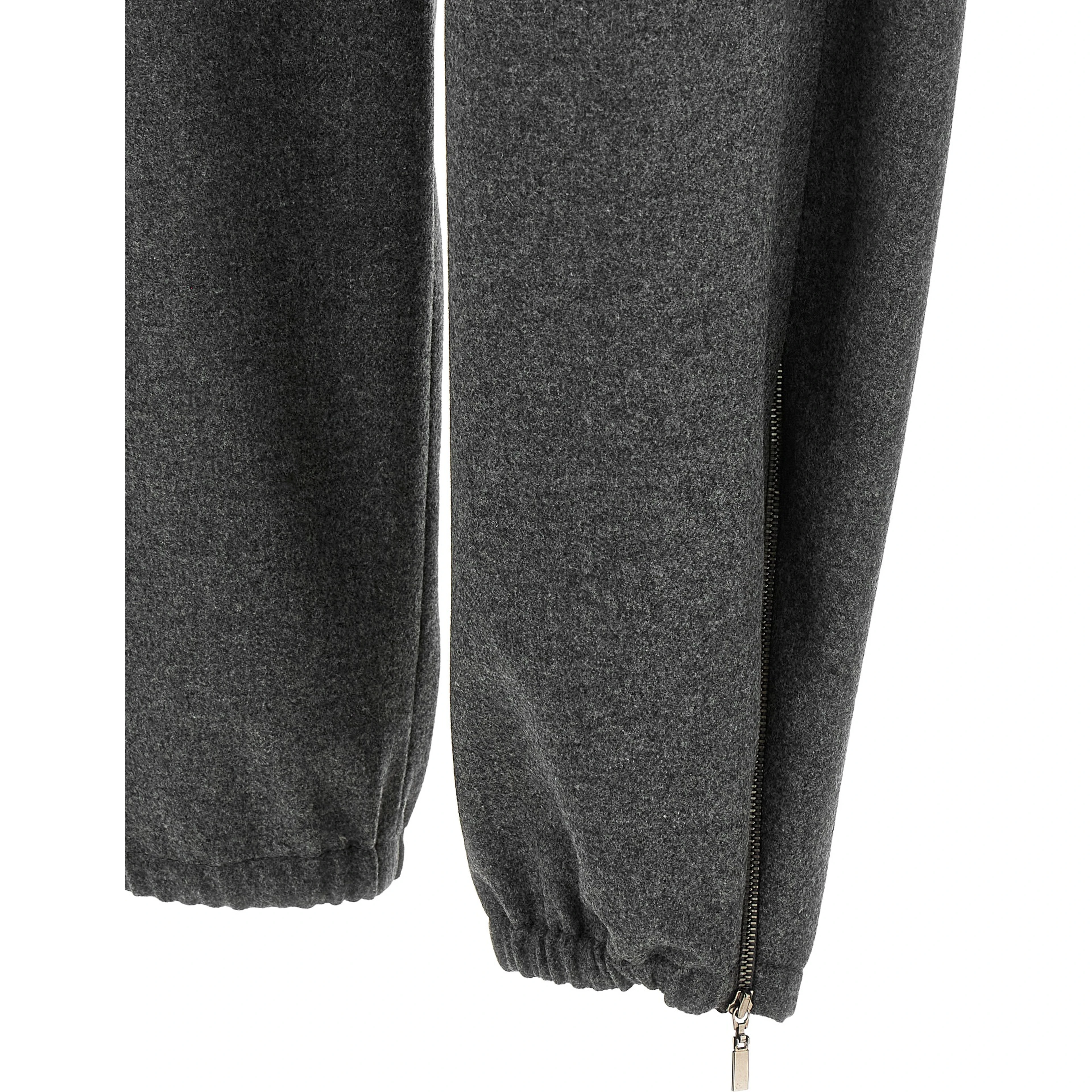 Gray Virgin Wool Cargo Pants