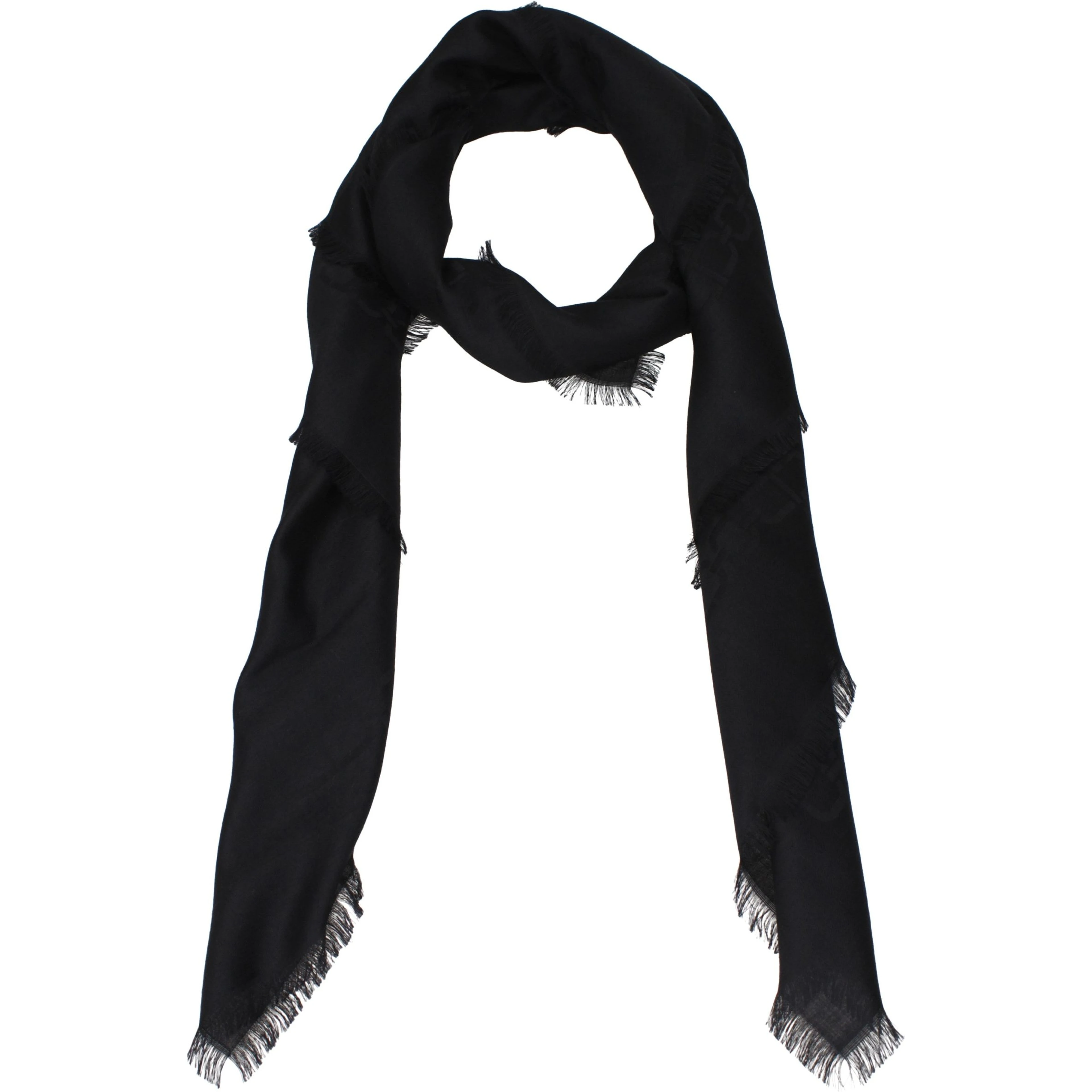 Black Cashmere Foulard