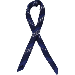 Blue Silk Foulard