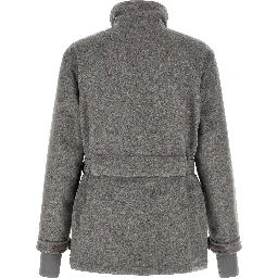 Gray Wool Full-Length Jacket