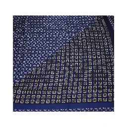 Blue Silk Foulard