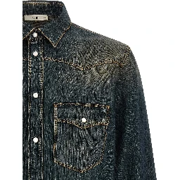 Blue Cotton Blouse
