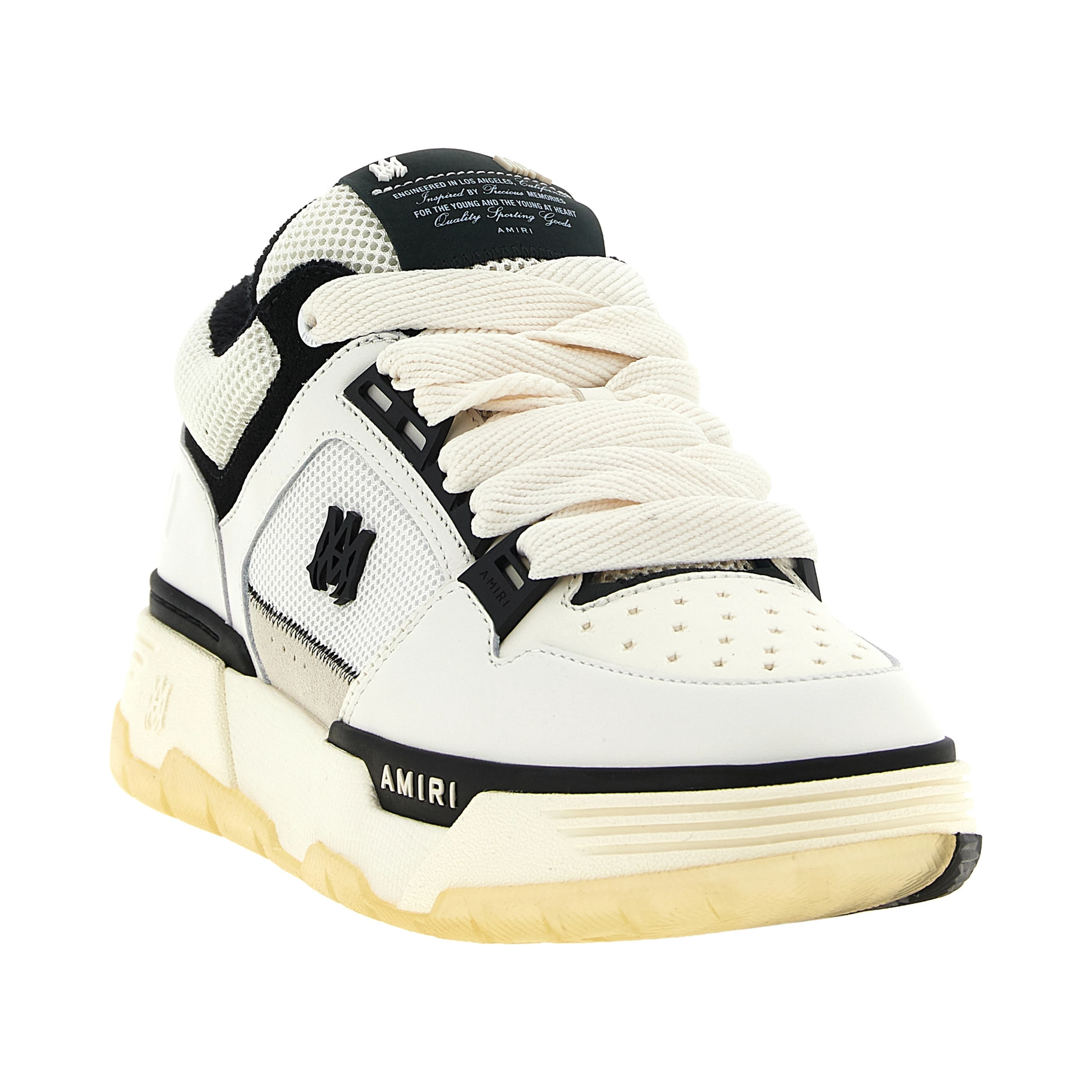 White Calfskin Chunky Sneakers