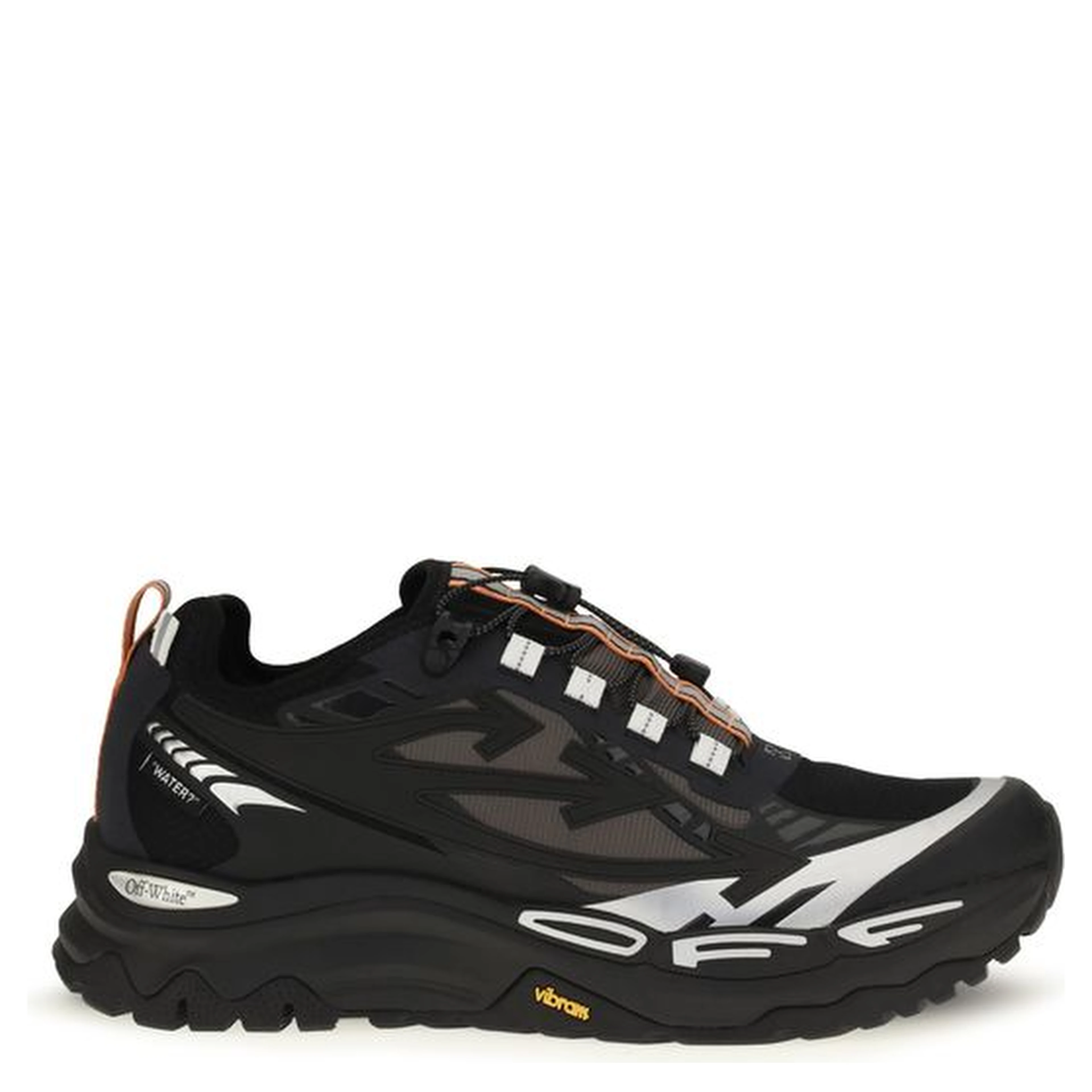 Black Polyester Athletic Sneakers
