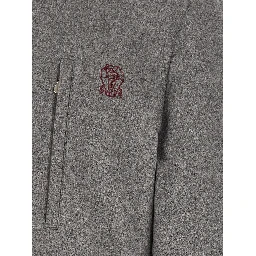 Gray Wool Full-Length Jacket