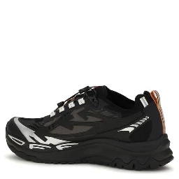Black Polyester Athletic Sneakers