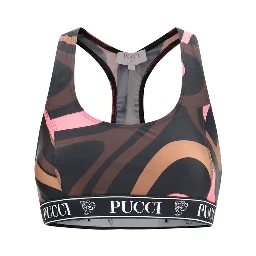 Multicolor Polyamide Sport Bra