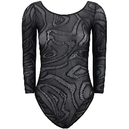 Black Polyamide Bodysuit