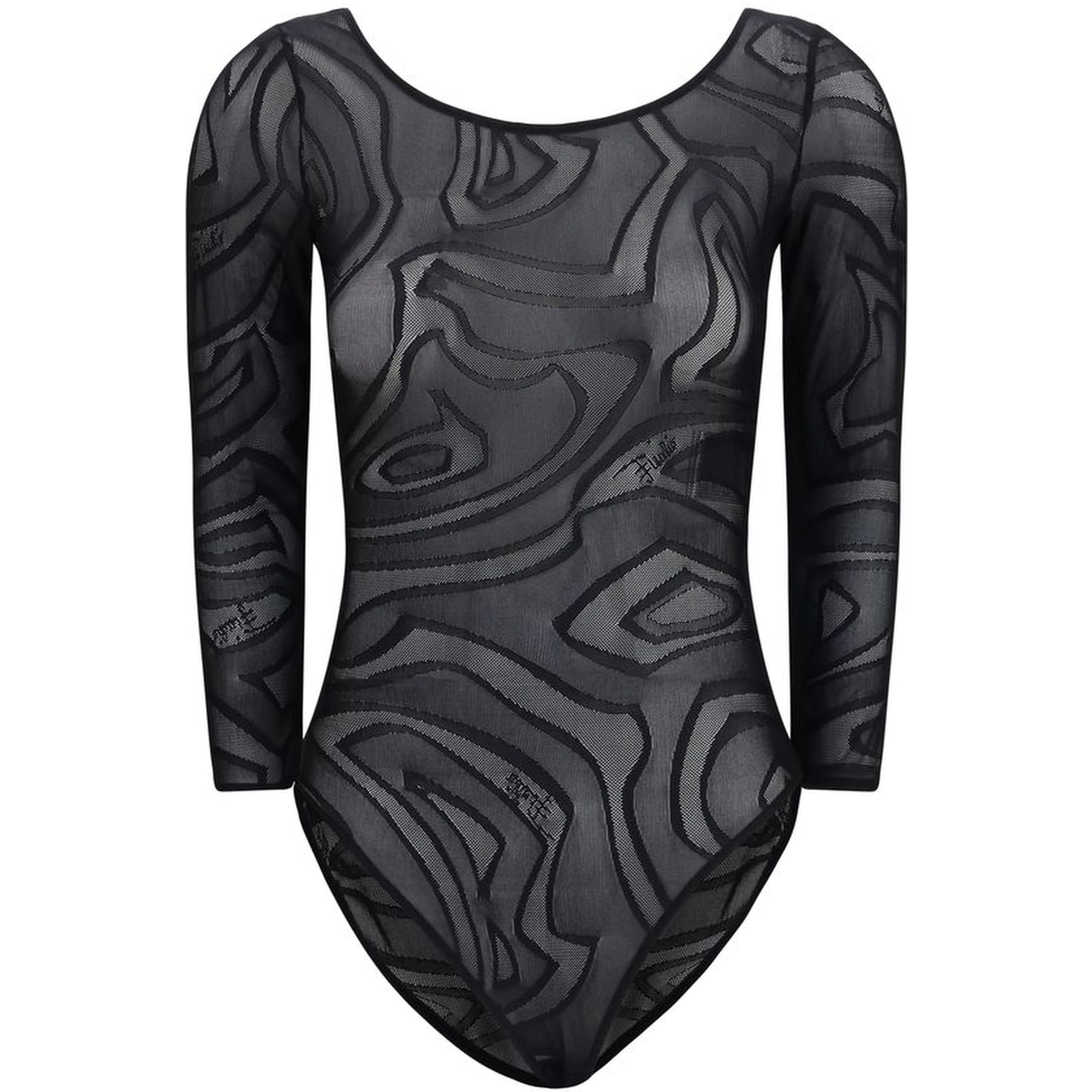 Black Polyamide Bodysuit