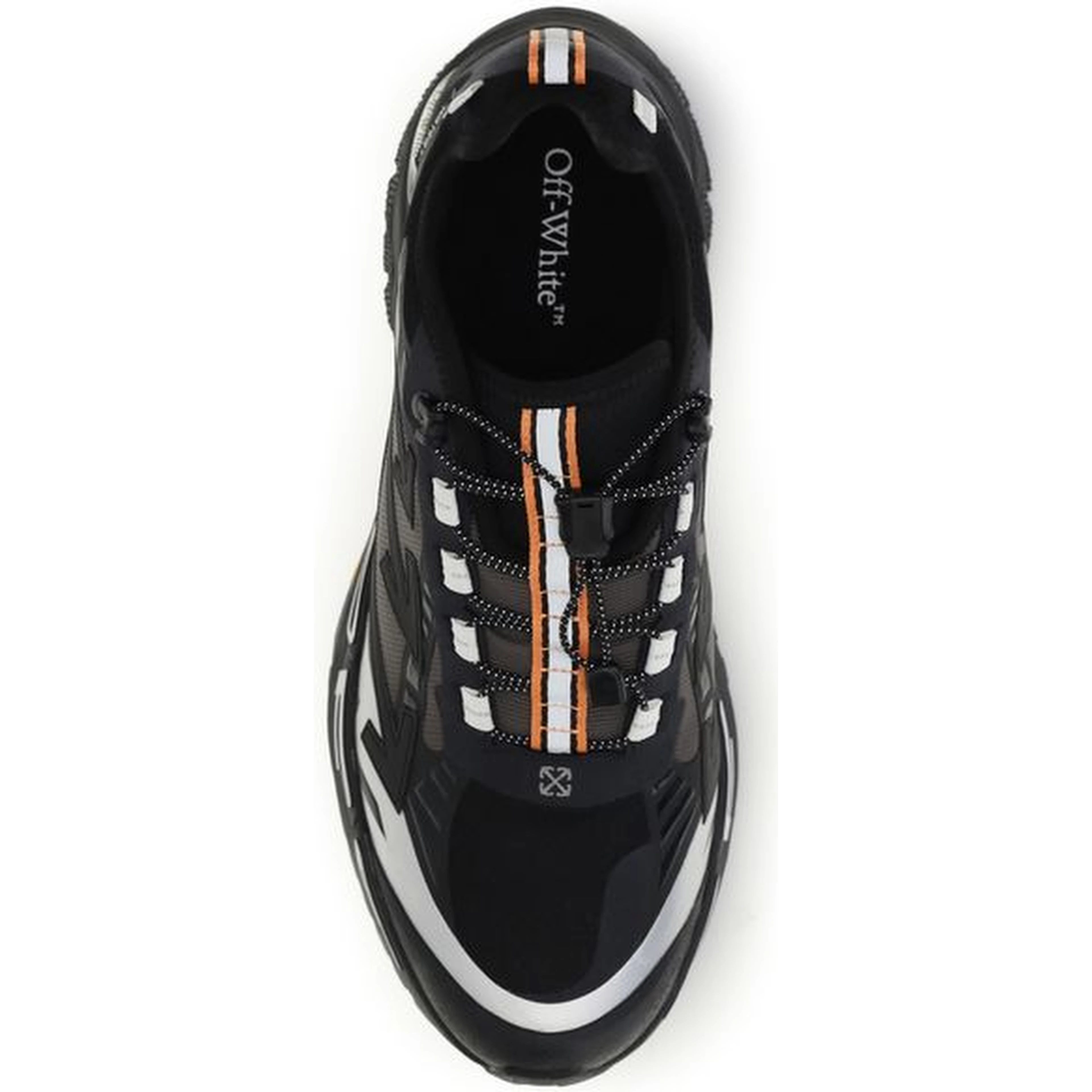 Black Polyester Athletic Sneakers