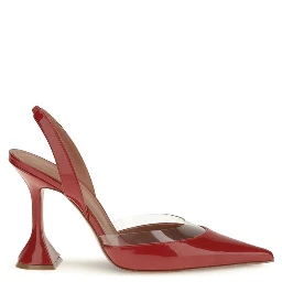 Red Goatskin High Heel Pumps