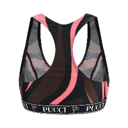 Multicolor Polyamide Sport Bra