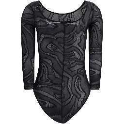 Black Polyamide Bodysuit
