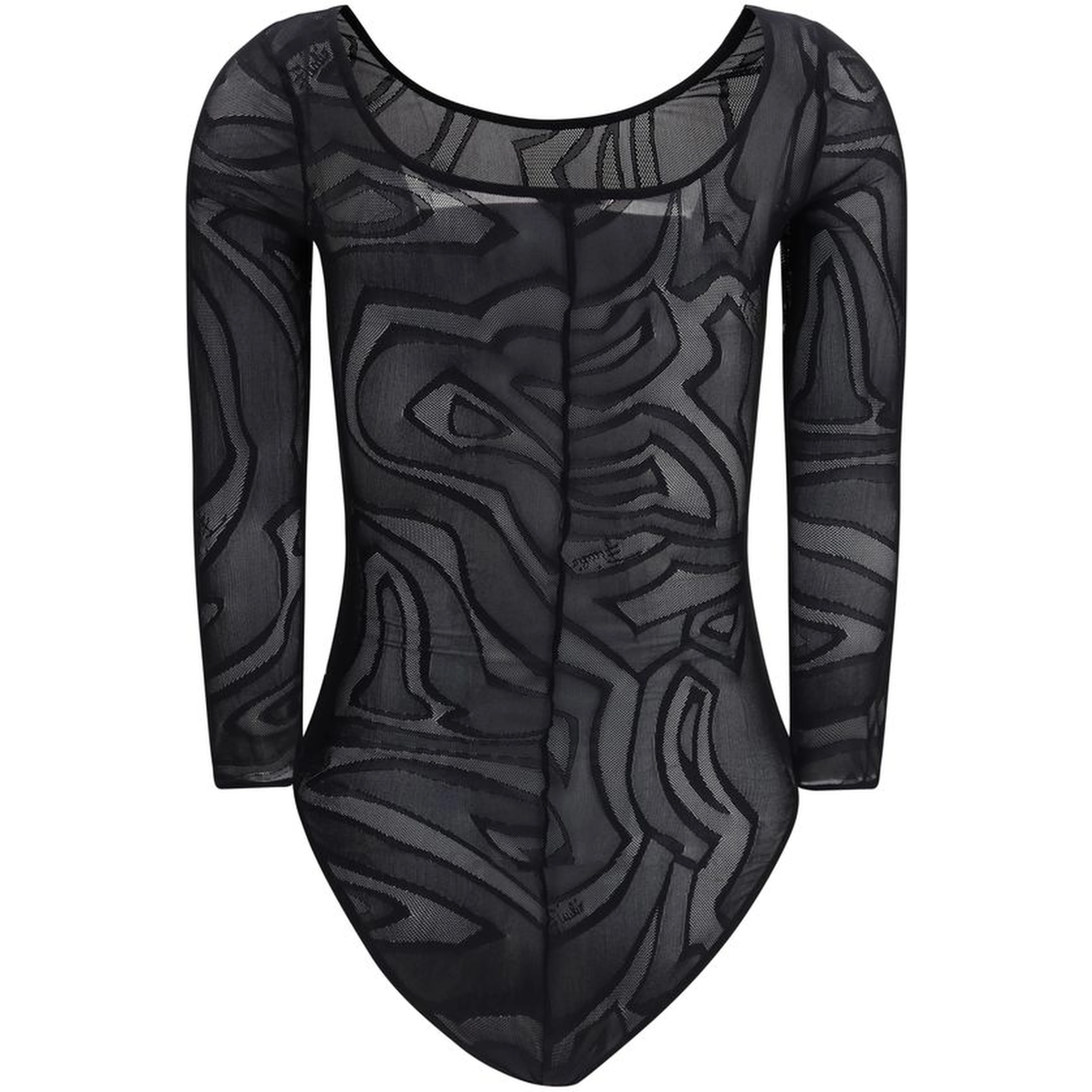 Black Polyamide Bodysuit