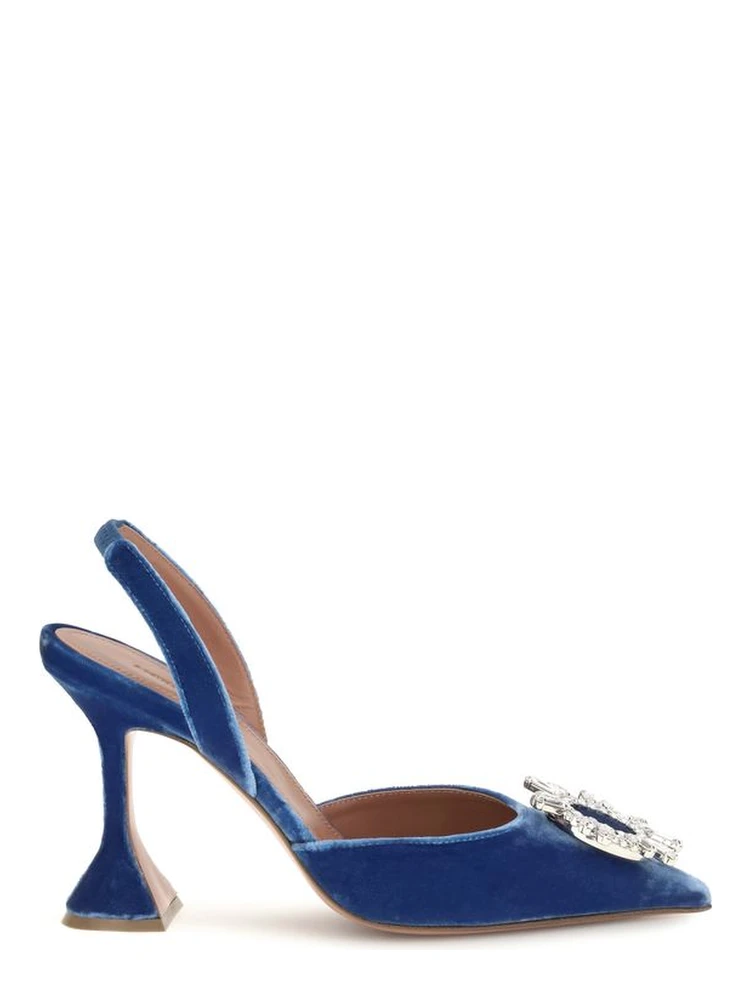 Blue Velvet Sandals
