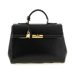 Black Lamb Leather Handbag