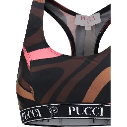 Multicolor Polyamide Sport Bra
