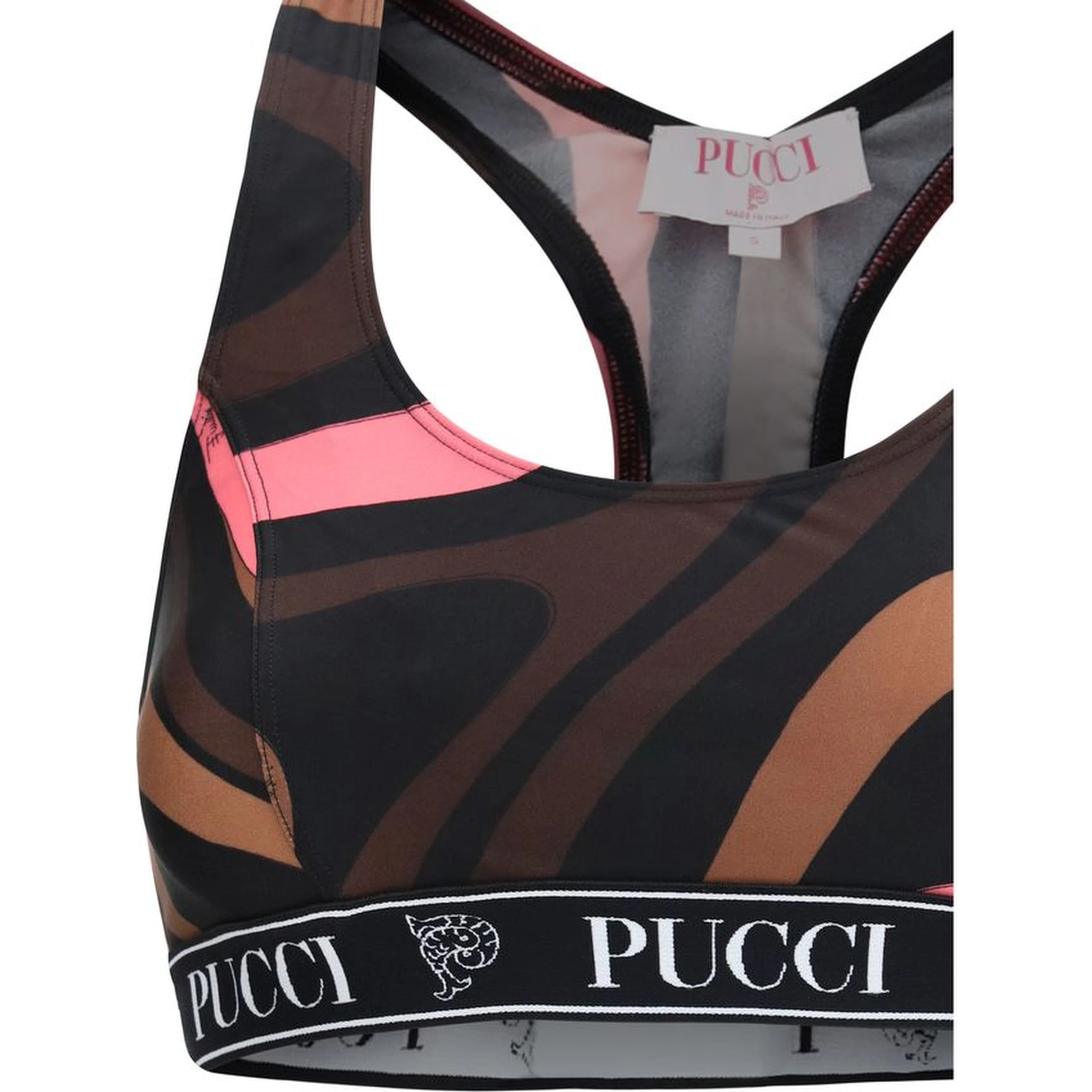 Multicolor Polyamide Sport Bra