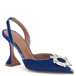Blue Velvet Sandals