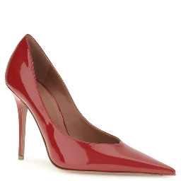 Red Calf Leather Bos Taurus High Heel Pumps