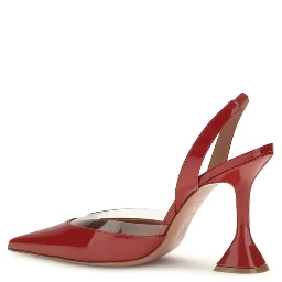 Red Goatskin High Heel Pumps