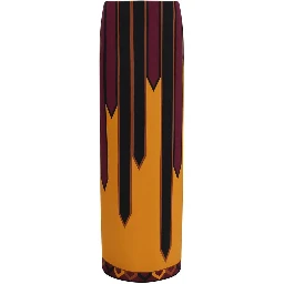 Multicolor Polyamide Long Skirt