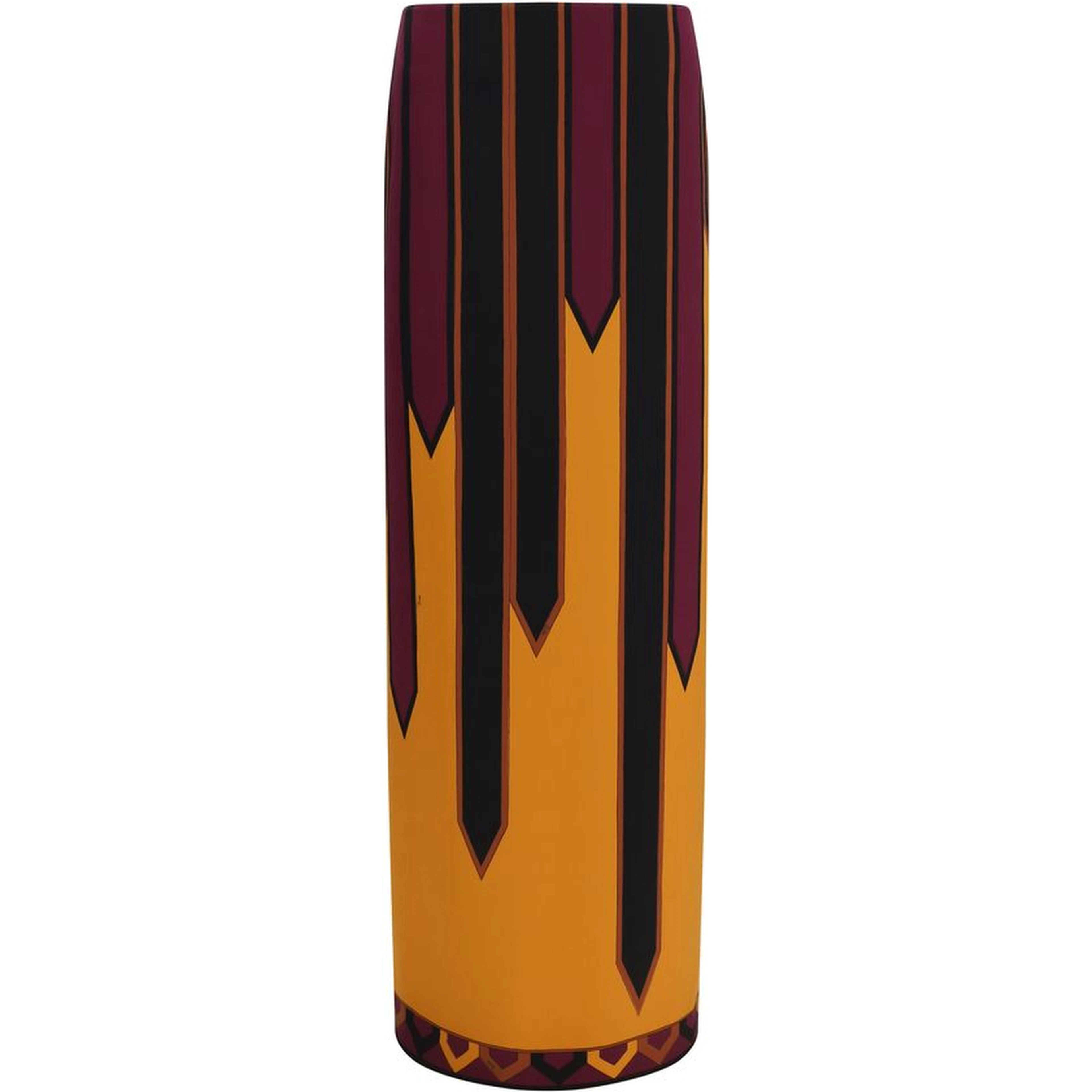 Multicolor Polyamide Long Skirt