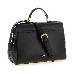 Black Lamb Leather Handbag