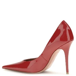 Red Calf Leather Bos Taurus High Heel Pumps