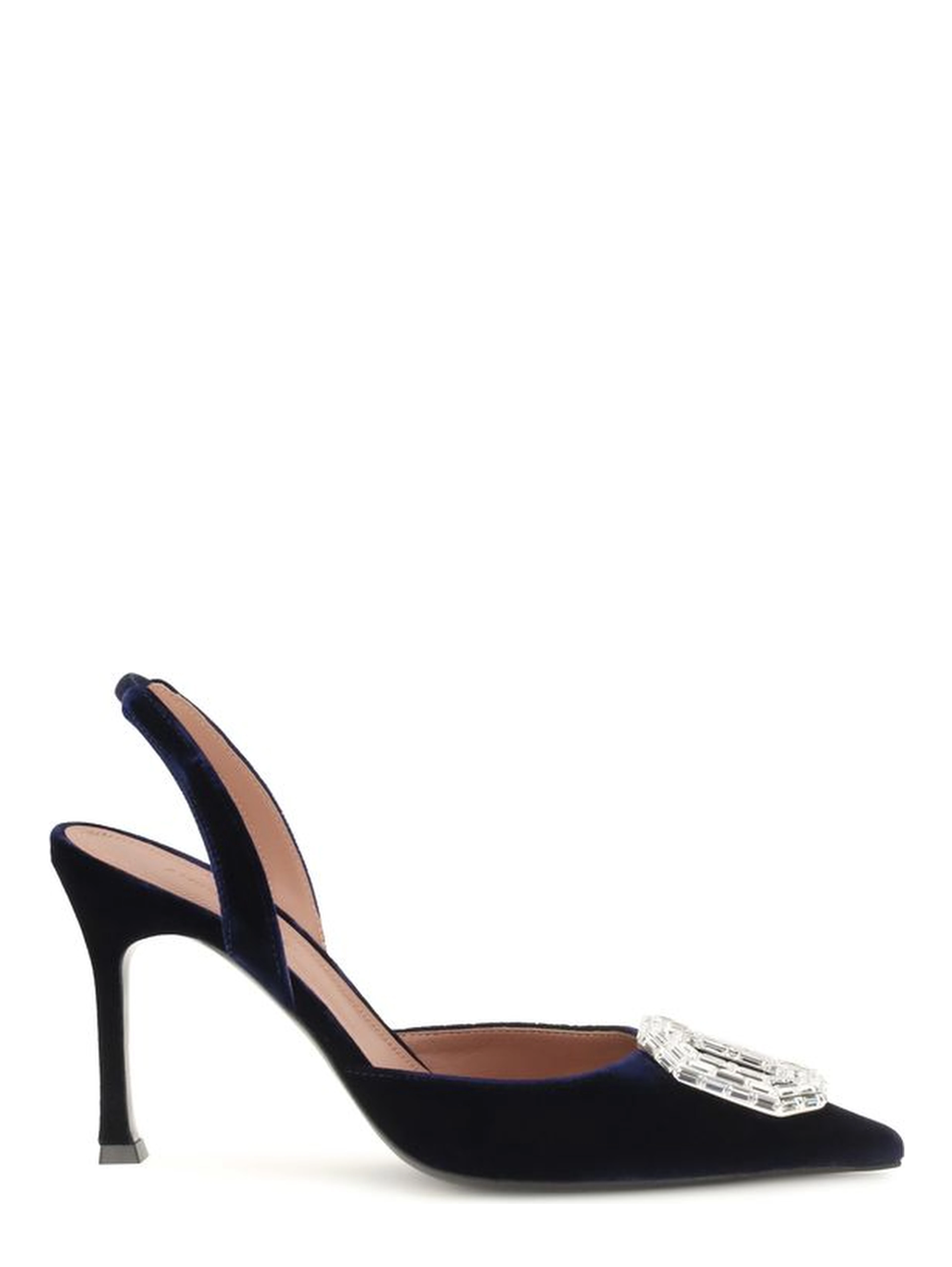 Blue Velvet High Heel Pumps